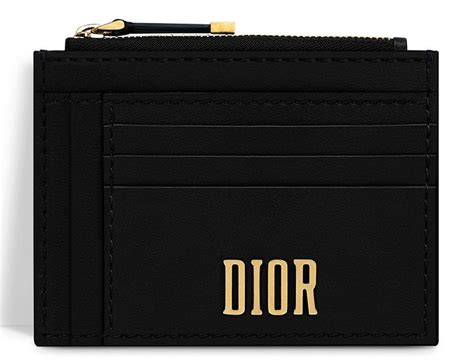 dior cartholder|zipped card holder.